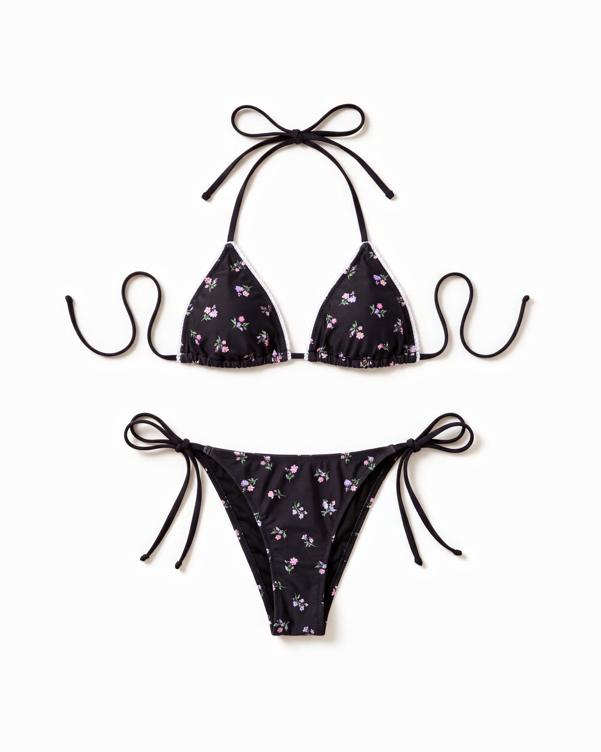 Black Daisy Mae Set laid flat